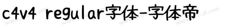 c4v4 regular字体字体转换